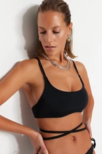 Trendyol Black Bralette Piping Top bikiny Top