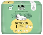 MUUMI Baby 1 Newborn 2–5 kg (25 ks), eko plienky