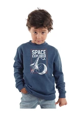 Denokids Space Explorer Boy Indigo Sweatshirt