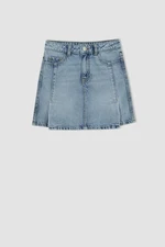 DEFACTO Girl's Pleated Jean Skirt