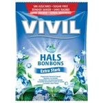 VIVIL Bonbons Extra Stark drops mentolový s vitamínom C bez cukru 60 g