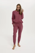 Panama set women's long sleeves, long trousers - raspberry