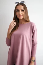 Oversize blouse dark pink