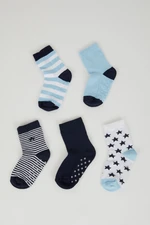 DEFACTO Baby Boy Seamless 5-Piece Cotton Long Socks