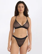 Organic Basics Mesh Triangle Bralette Black XS