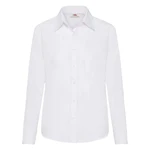 White women's classic poplin shirt Fruit Of The Loom