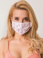 White, reusable protective mask