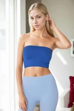 22521 Dewberry Seamless Women Crop-SKY BLUE