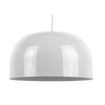 Biała lampa wisząca z metalowym kloszem ø 40 cm Dome – Leitmotiv