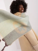 Women's winter scarf with mint