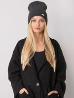 RUE PARIS Dark gray knitted beanie