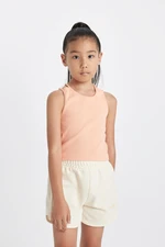 DEFACTO Girl's Crew Neck Basic Undershirt