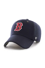 Vlněná kšiltovka 47 brand MLB Boston Red Sox tmavomodrá barva, s aplikací, B-PNTCU02WIS-NY