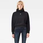 G-STAR Mikina - High turtle neck loose wmn čierna