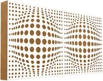 Mega Acoustic FiberPRO120 AcouSphere White/Light Brown Panel de madera absorbente