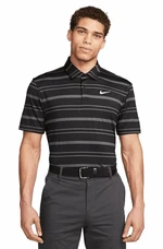 Nike Dri-Fit Tour Mens Striped Golf Black/Anthracite/White 2XL Polo-Shirt