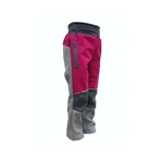 Softshell trousers - gray melange-fuchsia