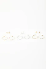 DEFACTO Women's 6-Piece Hoop Earrings