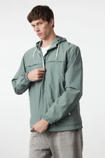 Trendyol Aqua Green Regular Fit Zippered Thin Seasonal Coat