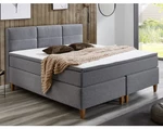 Posteľ boxspring Ardi 180x200 cm, šedá tkanina%