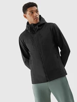 Men's windproof jacket softshell membrane 8000 4F - black