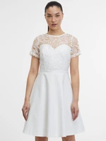 White women's dress with lace ORSAY