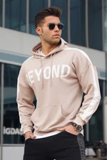 Madmext Beige Hoodie Sweatshirt 5327