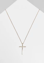 Large Basic Cross Necklace - Gold Colors