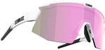 Bliz Breeze P52102-04 Matt White/Brown w Rose Multi plus Spare Lens Clear Kerékpáros szemüveg