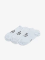 Set of three pairs of socks in white SAM 73 Detate