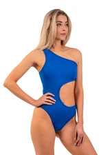 Nebbia One Shoulder Asymmetrical Monokini 459 Blue M Women's Swimsuit