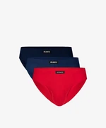 Men's classic briefs ATLANTIC 3Pack - dark blue/blue/red