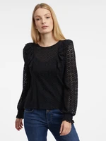 Orsay Black Ladies Patterned Blouse - Women