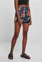 Women's black shorts AOP Viscose Resort Shorts