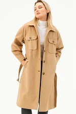 Z6777 DEWBERRY WOMEN'S COAT-CAMEL