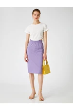 Koton Skirt - Purple - Midi