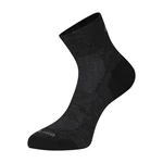 Black sports socks made of merino wool ALPINE PRO Derere