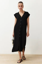 Trendyol Black Midi Knitwear Dress