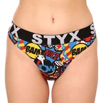 Women's thongs Styx art sports rubber poof