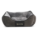 Ciemnoszare pluszowe legowisko dla psa 10x50 cm Scruffs Chester S – Plaček Pet Products