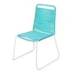 Niebieskie krzesło ogrodowe Aruba – LDK Garden