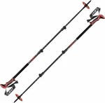 Leki Haute Route 3 Dark Anthracite/Dark Red/Black 110 - 150 cm Bâtons de trekking