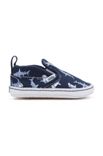 Dětské boty Vans Slip-On V Crib zelená barva