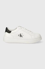 Dětské sneakers boty Calvin Klein Jeans bílá barva