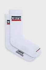 Ponožky Levi's pánské, bílá barva, 37157.0735-white