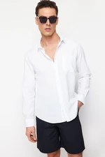 Trendyol White Regular Fit 100% Cotton Shirt