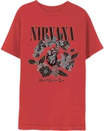 Nirvana Camiseta de manga corta Heart-Shaped Box Rojo S