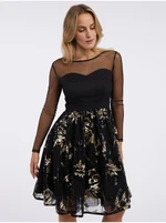 Black women's dress with sequins ORSAY