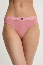 Tanga Tommy Hilfiger růžová barva, UW0UW04146