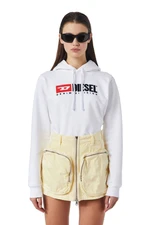 Diesel Mikina - F-REGGY-HOOD-DIV SWEAT-SH biela